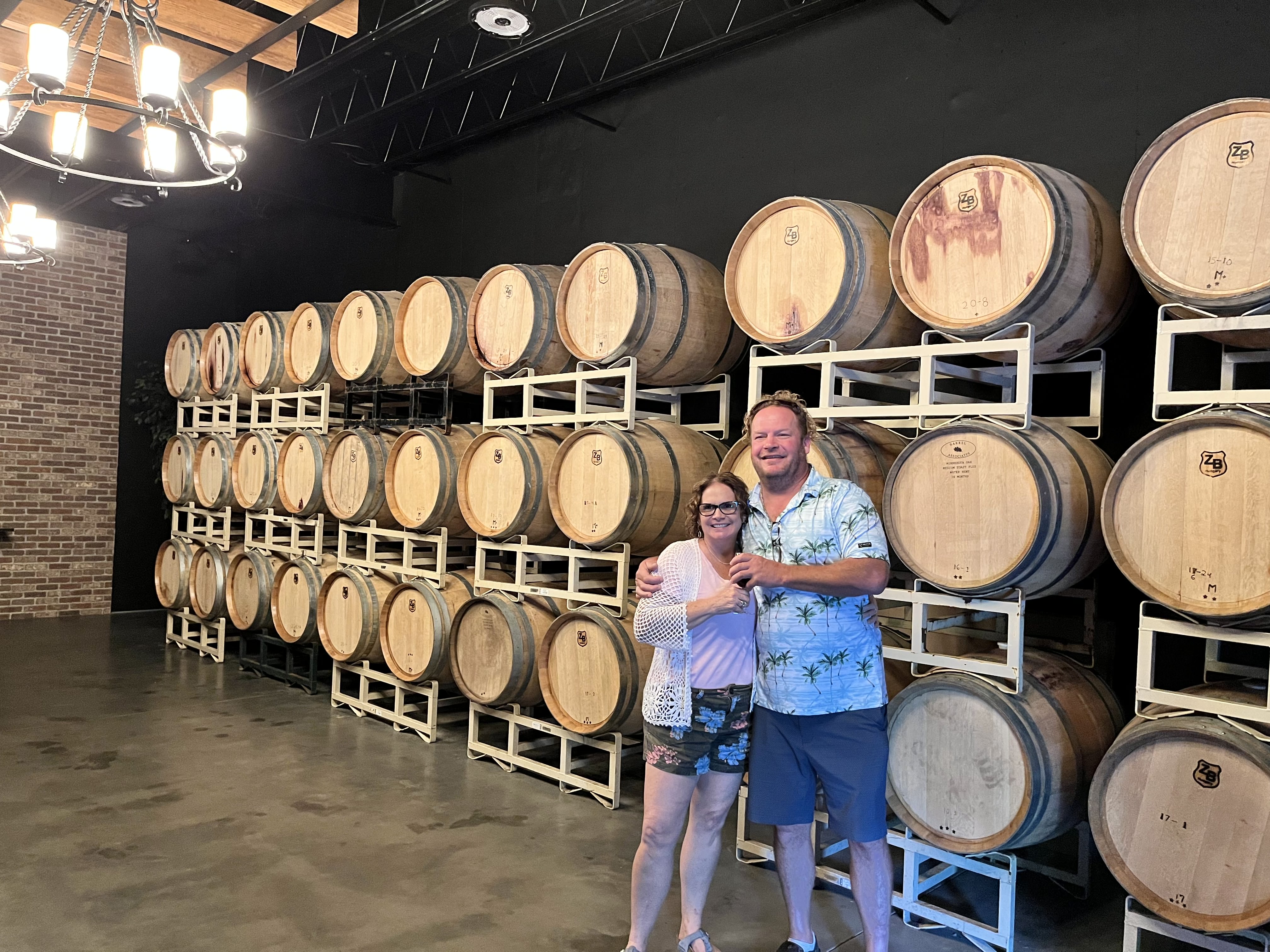 Luxury vehicle parked outside Dahlonega winery